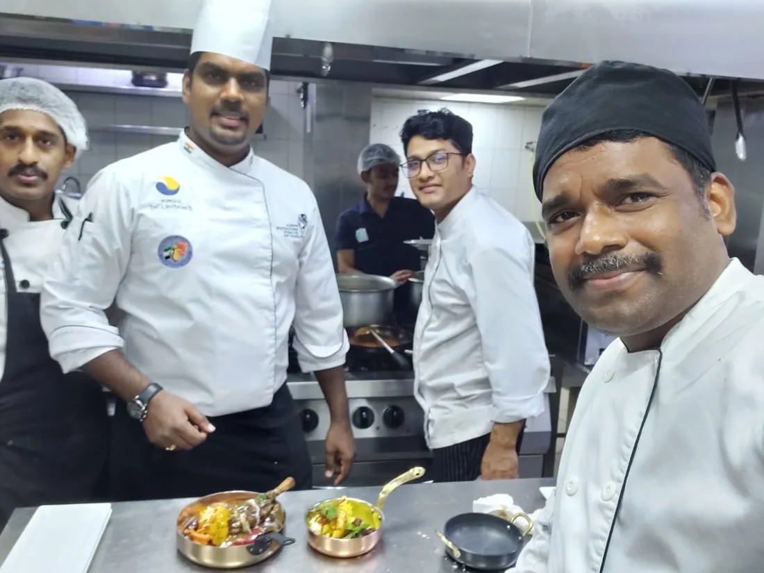 Chefs and kitchen team at work